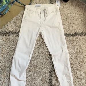 h&m skinny white jeans NWT